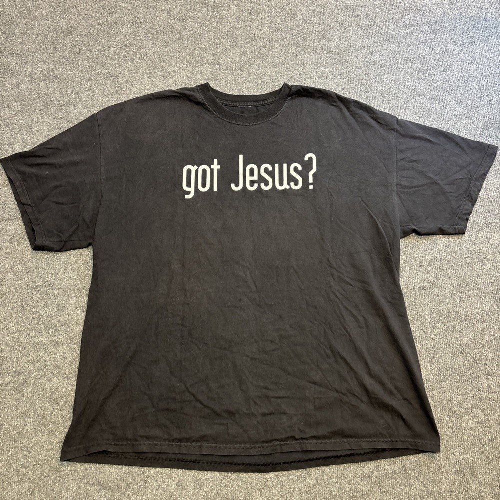 Vintage Y2K Got Jesus? Parody Graphic T-Shirt Size XL