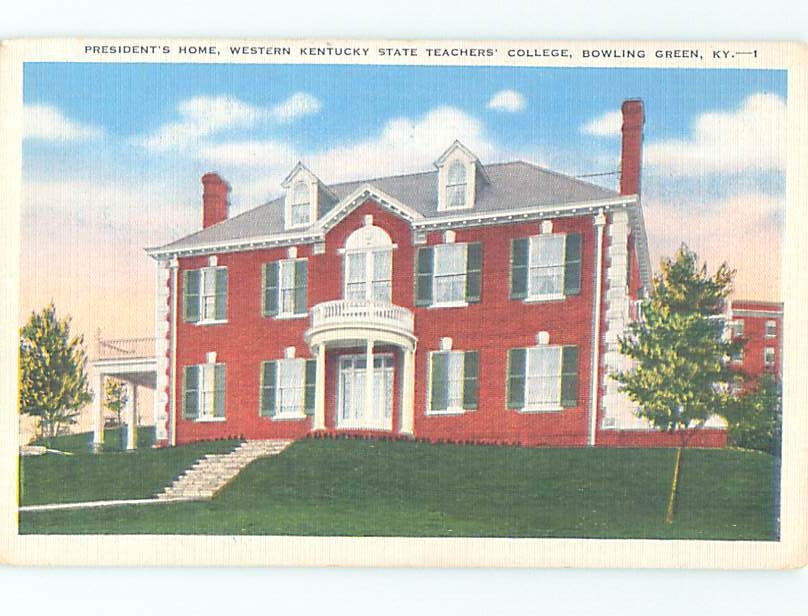 Linen WESTERN KENTUCKY STATE TEACHERS COLLEGE Bowling Green Kentucky KY L9221