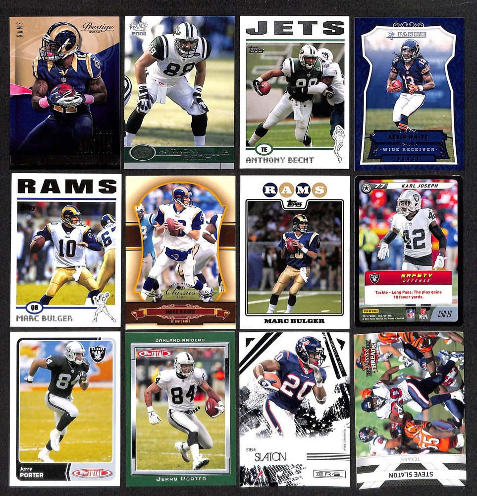 Lot of 50 Different West Virginia Mountaineers Alumni Football Cards 1990-2019