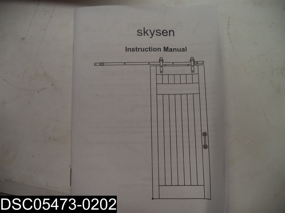 6.6ft Skysen Single Sliding Barn Door Hardware Kit