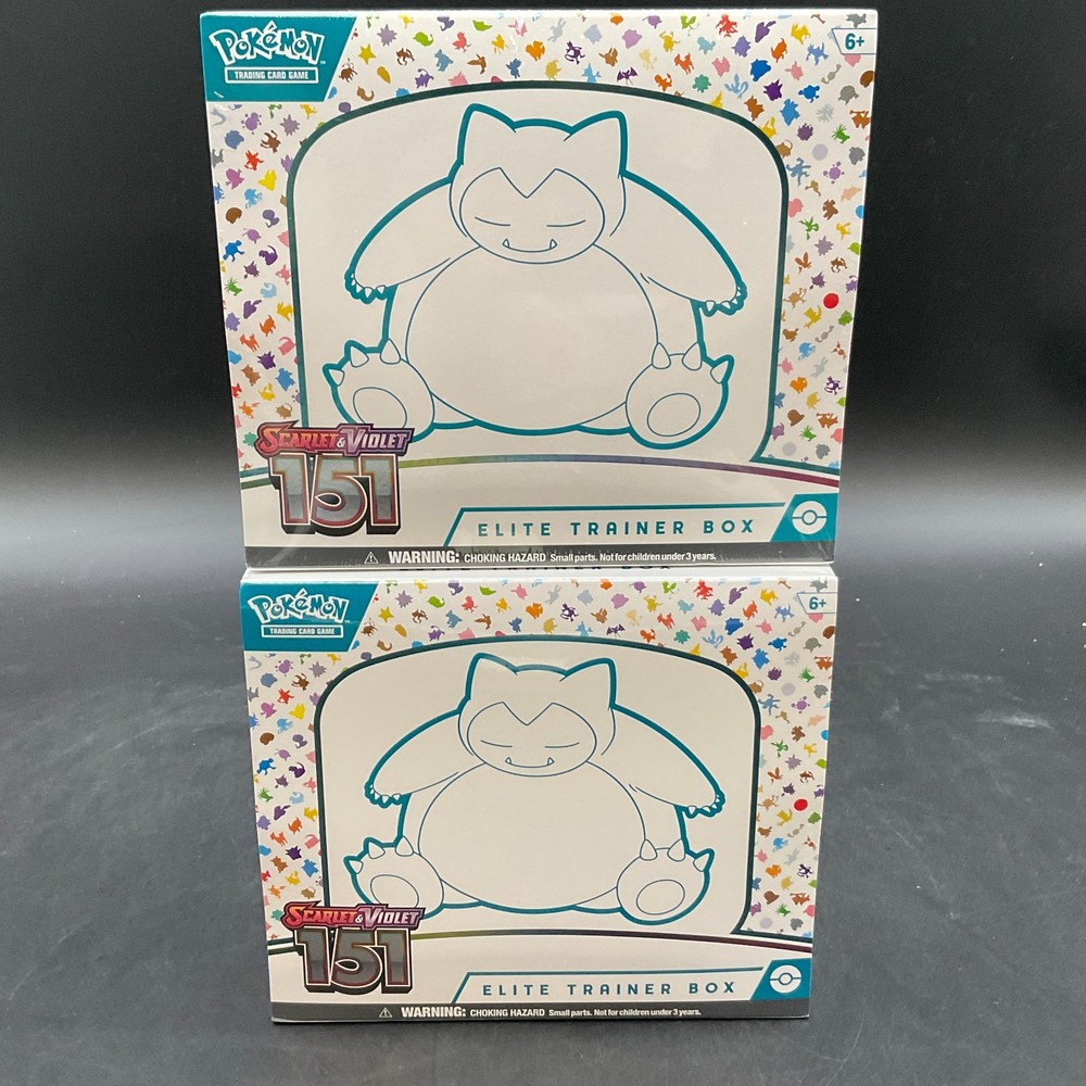 Lot of (2) Pokemon TCG 151 MEW EN Elite Trainer Boxes SEALED NEW ETBPROBSTEIN is actively accepting consignments !!