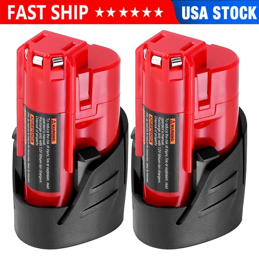 2 Pack NEW 3.5Ah M12 48-11-2401 12V Lithium Ion Battery 48-11-2420