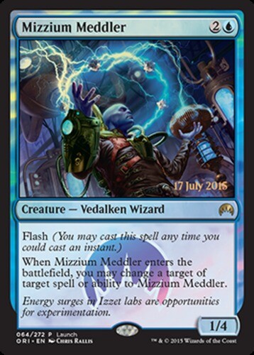 Pre-Release Promos - Mizzium Meddler - Foil - Launch Promo