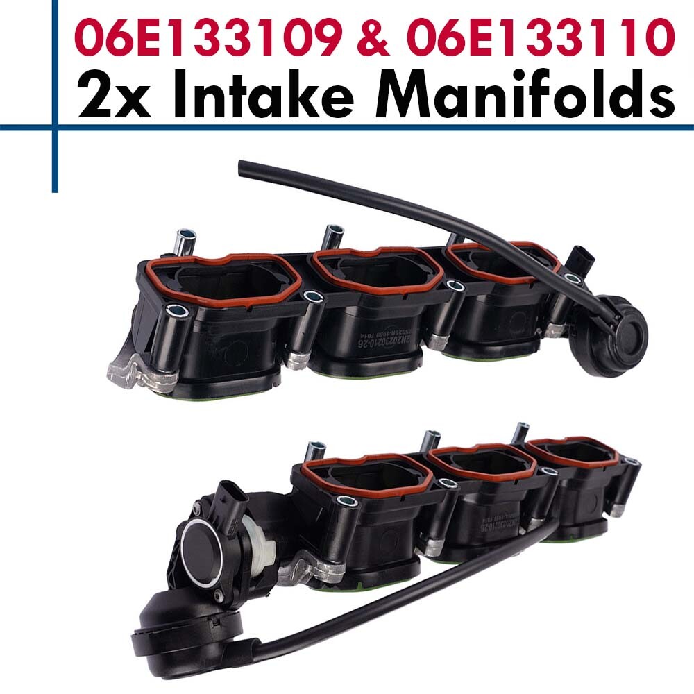 High-Performance Left & Right Intake Manifolds for Audi A6 A7 S4 S5 Q5 Q7 V6 3.0L TSI 06E133109