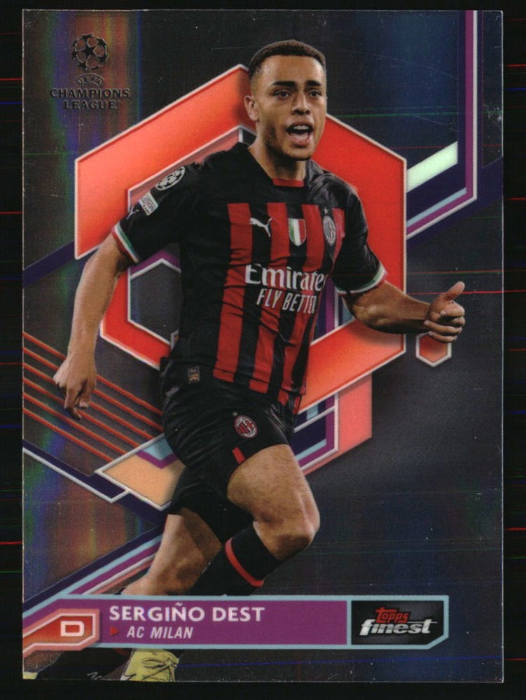 Sergiño Dest 2022-23 Finest UEFA Club Competitions #2 SOCCER Card