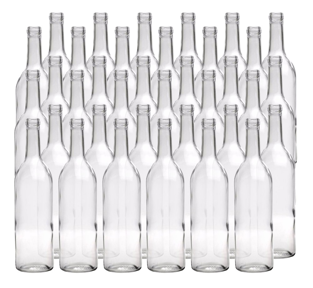 Home Brew Ohio 6 Gallon Bottle Set: Clear Claret/Bordeaux (36 Bottles)