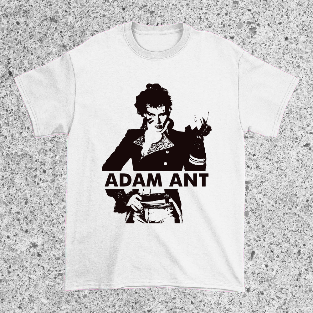 Adam Ant  Vintage 90s Short Sleeve White All Size Unisex Shirt