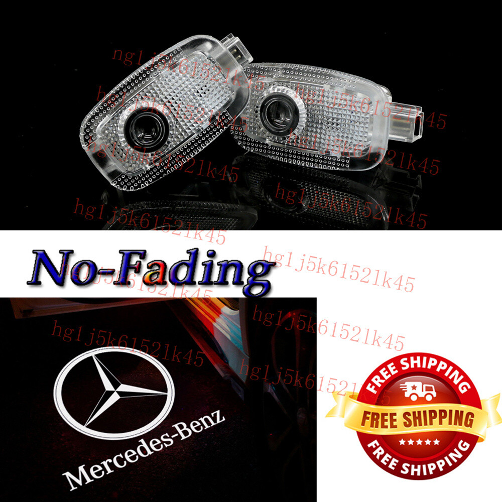 For S-CLass W221 Sedan 4-Door Car LED Door Light Shadow Projector Kit 2007-2013