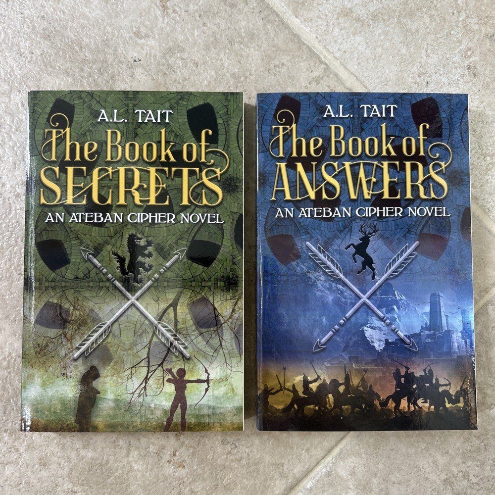 Lot of 2 NEW Book of Secrets & Book of Answers Chapter Books – A.L. Tait