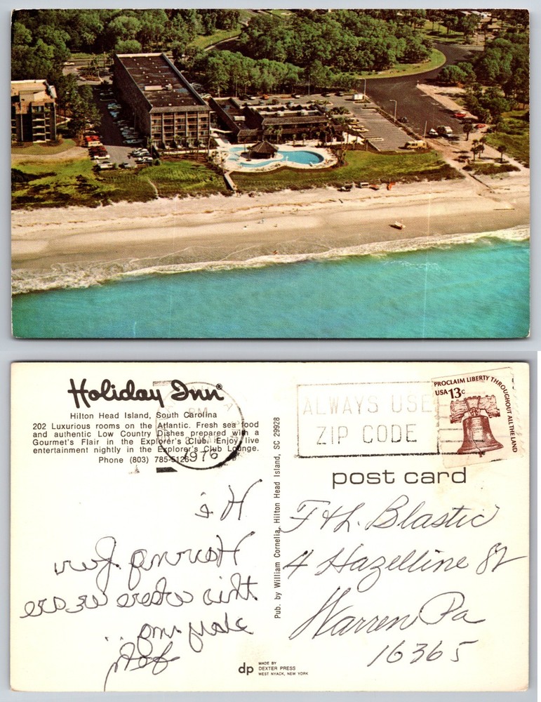 Holiday Inn Hilton Head Island South Carolina Postcard