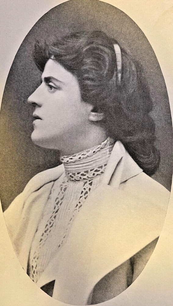 1903 Vintage Magazine Illustration Actress Gertrude Elliott