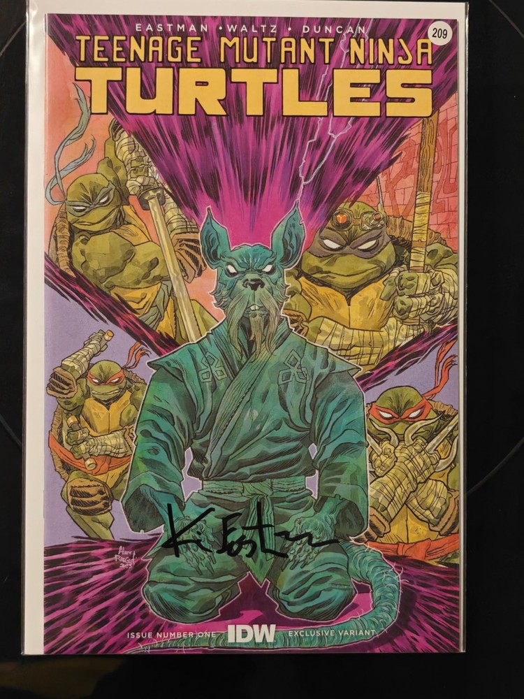 TMNT #1 IDW Comic Exclusive Variant Signed By Kevin Eastman w/ COA