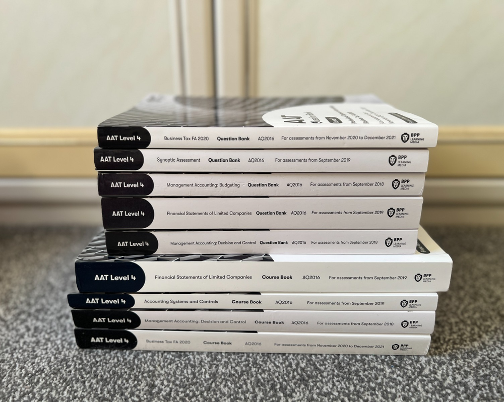 AAT Level 4 BPP 2021 Book Set X9 Books Professional Diploma in Accounting