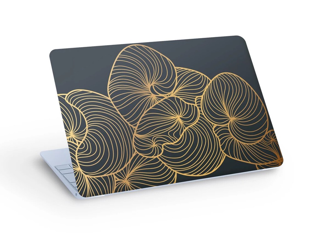 Abstract Leaves Flowers Custom Laptop Skin Decal Sticker-image