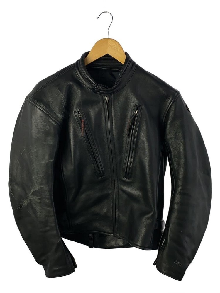 Kushitani Single Riders Jacket/L/Leather/Blk 3480