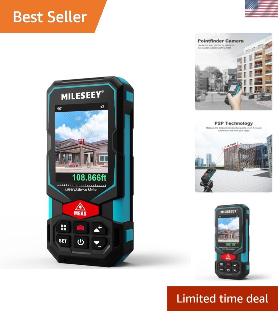 Laser Measure, 330Ft Laser Distance Meter, Rechargeable Multifunctional Laser...