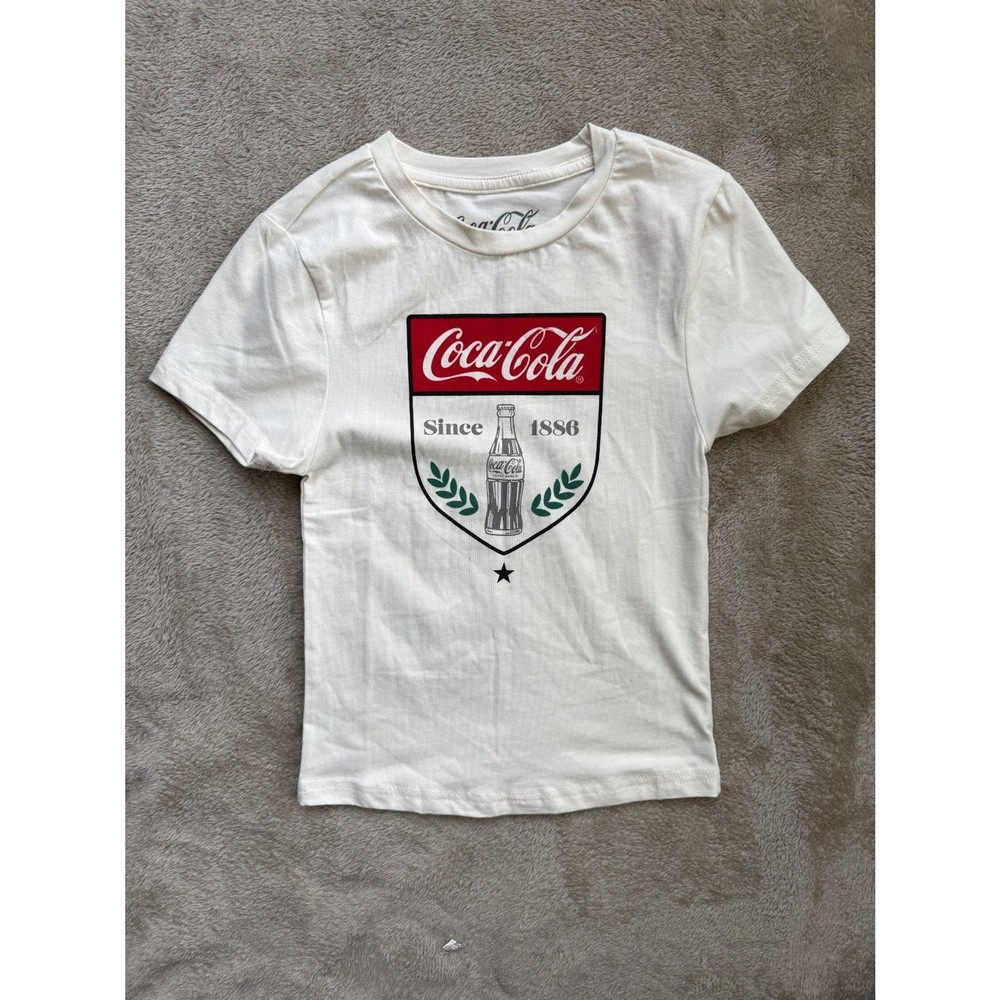 NWT Coca Cola Boys T Shirt Size 4 White