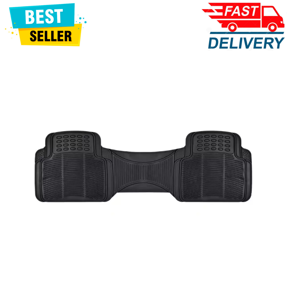 Classic Heavy Duty MT-781 Black Rear 1-Piece Floor Liner Rubber Mat, Unthemed