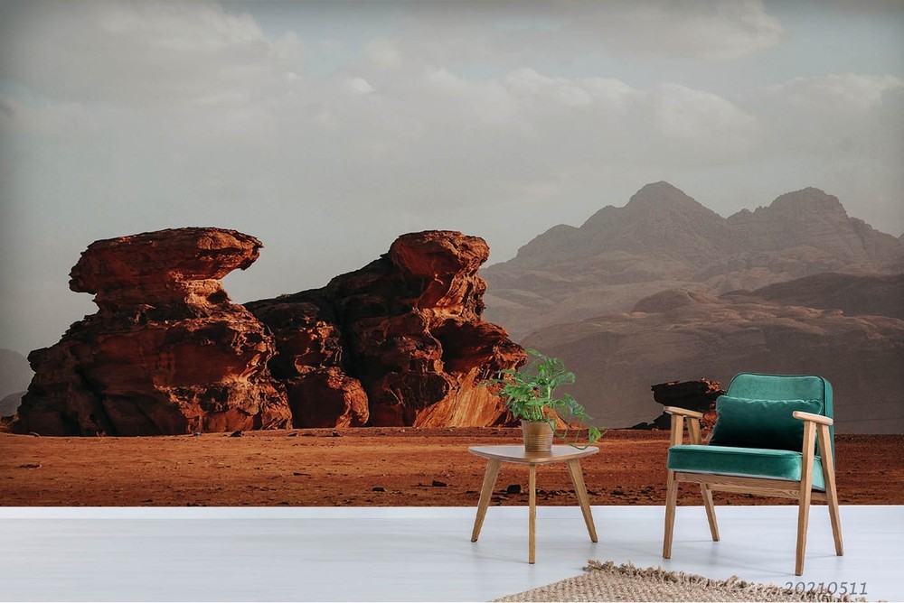 3D Mountain Rocks Landscape Wall Murals Wallpaper Murals Wall Sticker