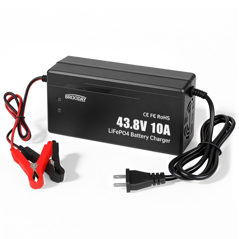 36V 10A Lifepo4 Battery Charger, 43.8V Lithium Battery Charger, Fast Charging, O