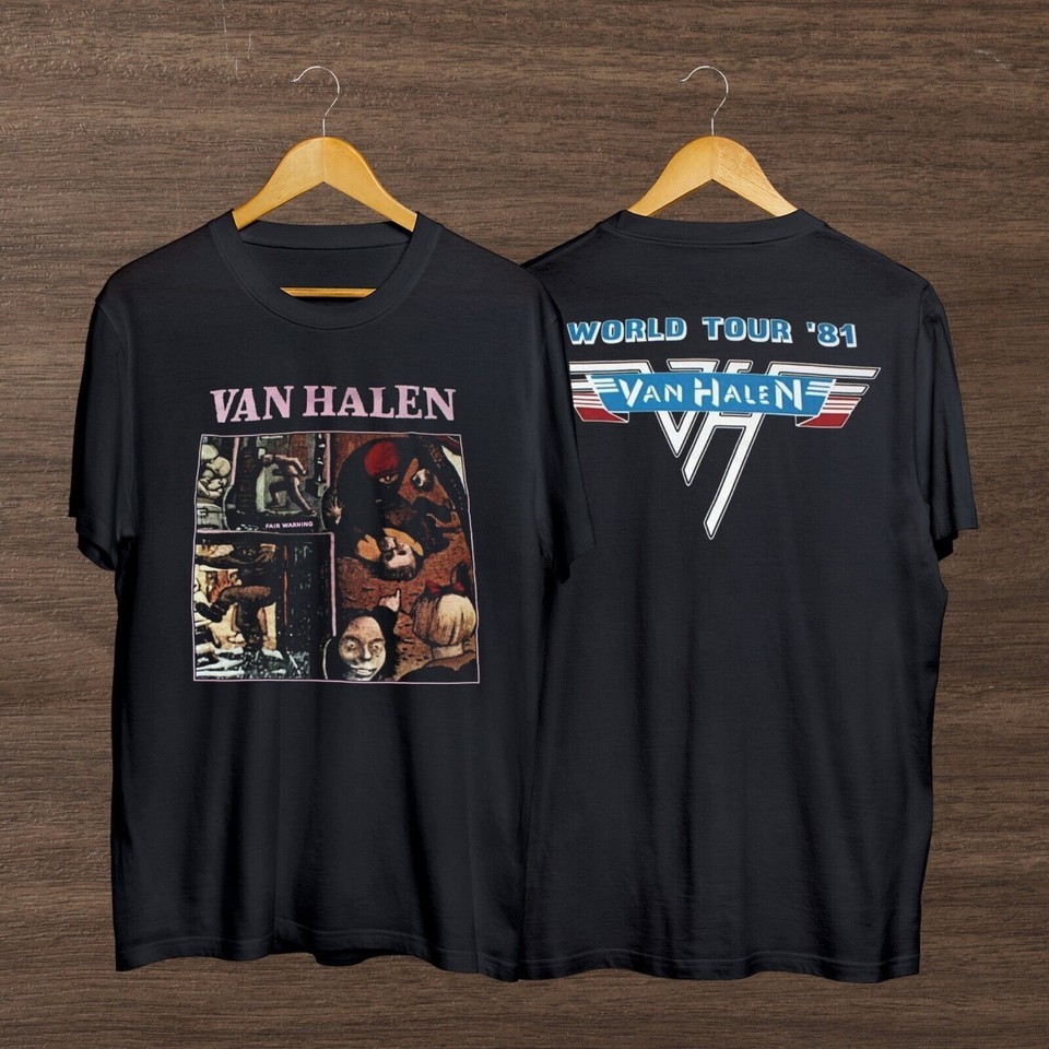 Van Halen Fair Warning Classic T-Shirt, Vintage Van Halen Double Sided T-Shirt