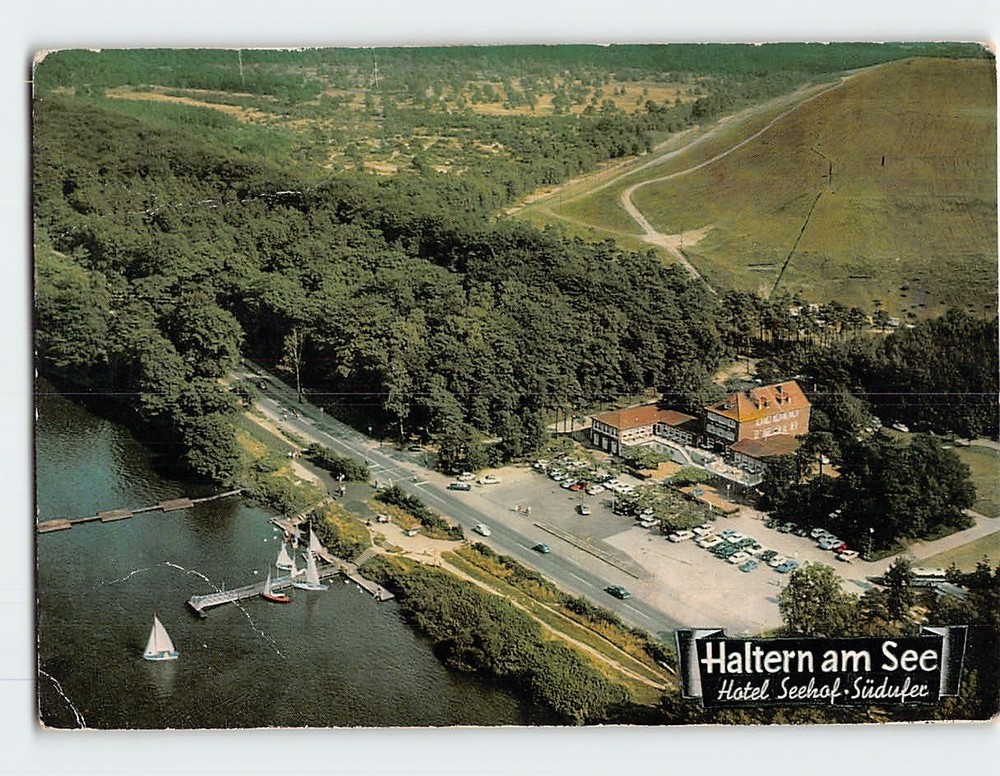 Postcard Aerial View Hotel Seehof Haltern am See in Germany
