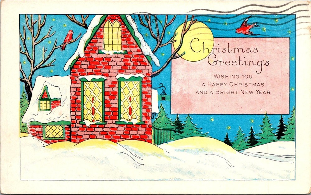 Dr Jim Stamps Postcard Illustrated Christmas And Near Year Greetings