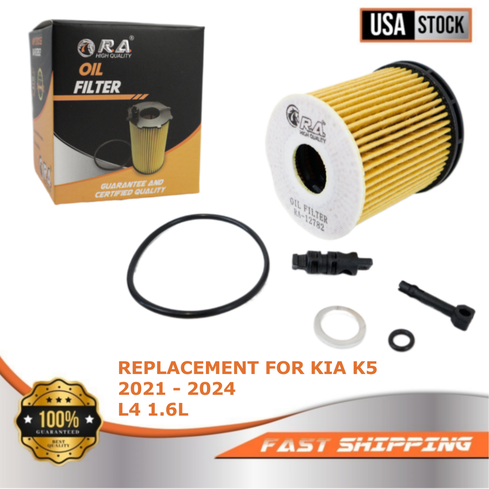 12782 Oil Filter Compatible with KIA K5 2021-2024 1.6L EX LX LXS Models