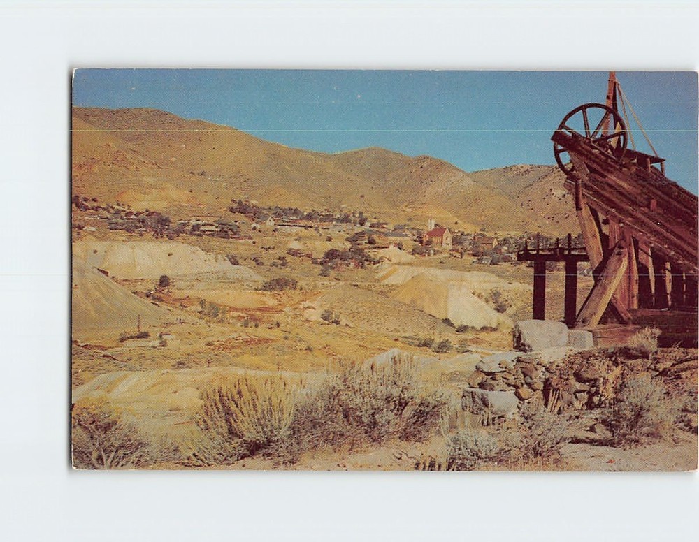 Postcard Virginia City Nevada USA North America Mining
