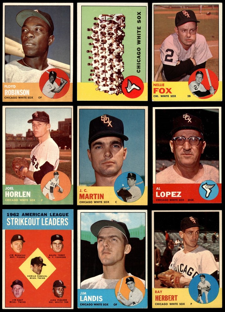 1963 Topps Chicago White Sox Team Set 5 - EX 6658409