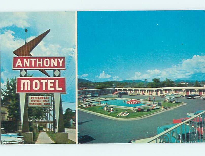 Unused Pre-1980 ANTHONY MOTEL Hot Springs National Park Arkansas AR n7192@