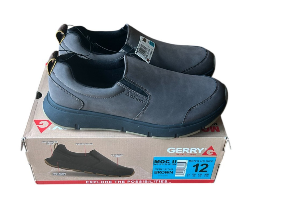 Gerry Men's Moc II Shoe Brown Size 12