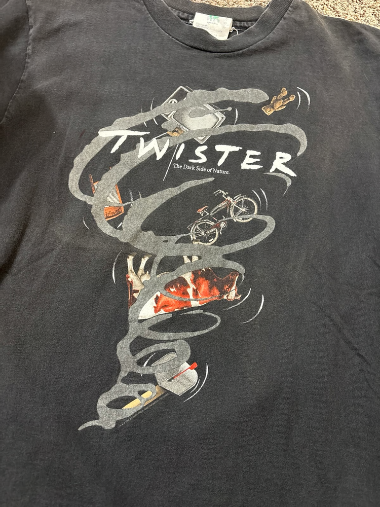 Remake 1996 Twister Movie Short Sleeve Black T-Shirt Heavy Cotton NH25617