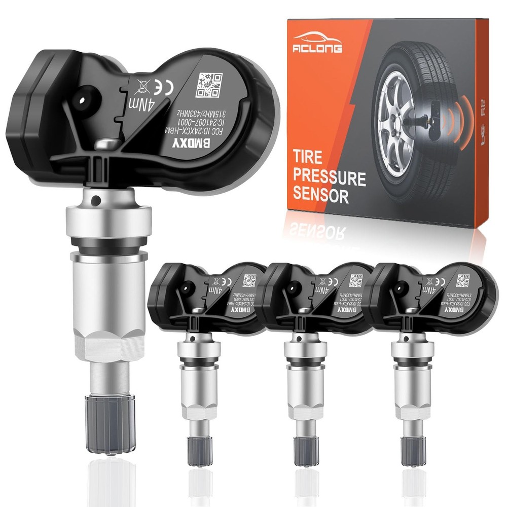 TPMS Sensor Multi-Protocol Tire Pressure Sensors Fit for BMW 315MHz & 433MHz ...