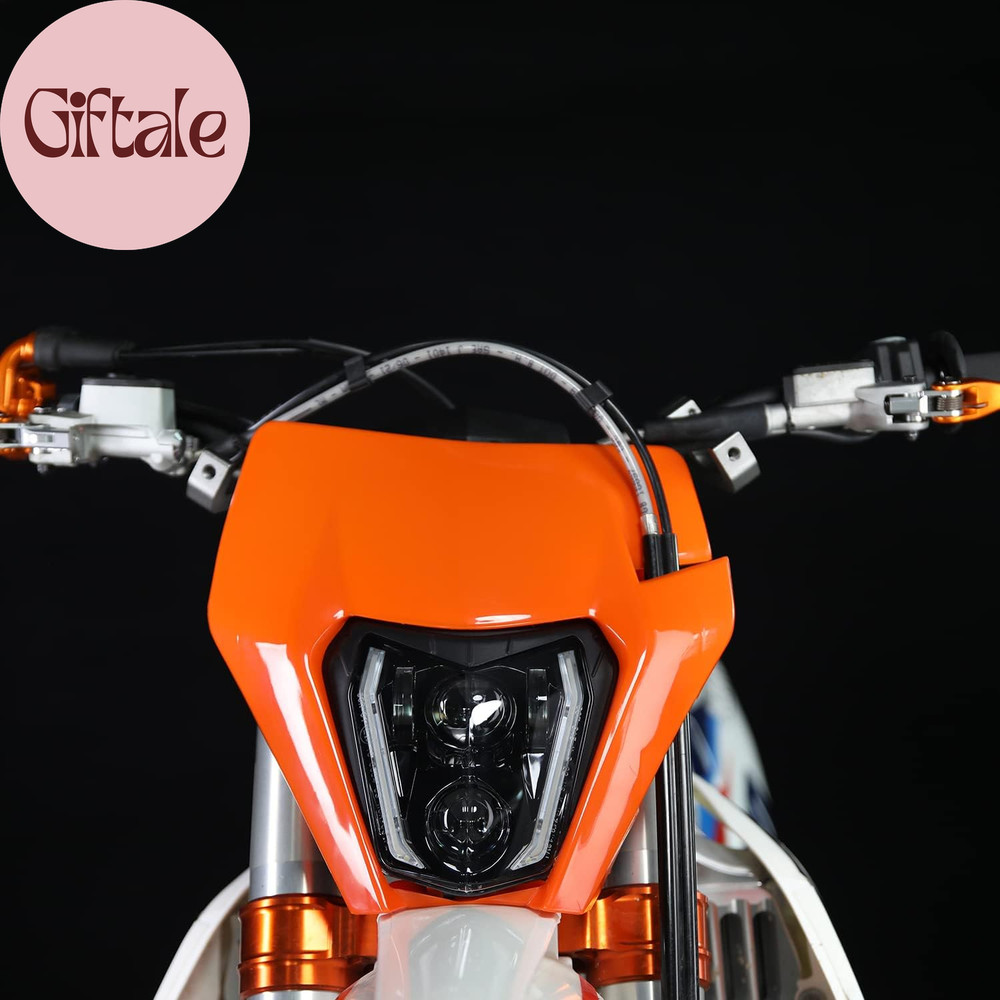 Dirt Bike Headlight Led，66W 3000Lm Universal Motorcycle LED Headlight Kit，Pit Bi