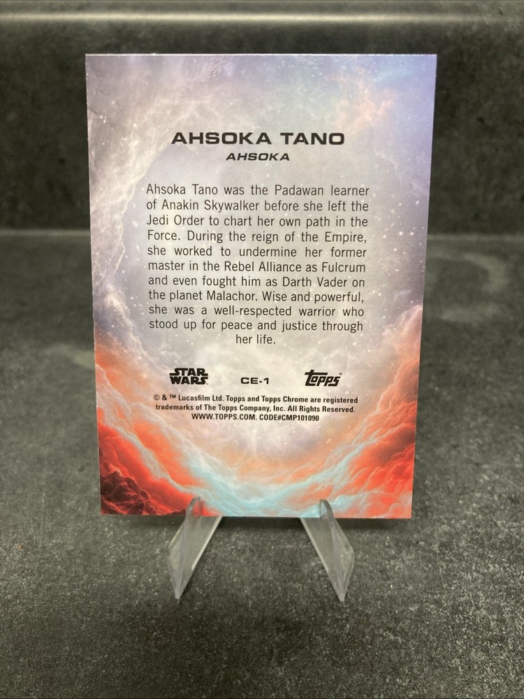 Ahsoka Tano CE-1 Costco Exclusive  Topps Chrome Star Wars 2025