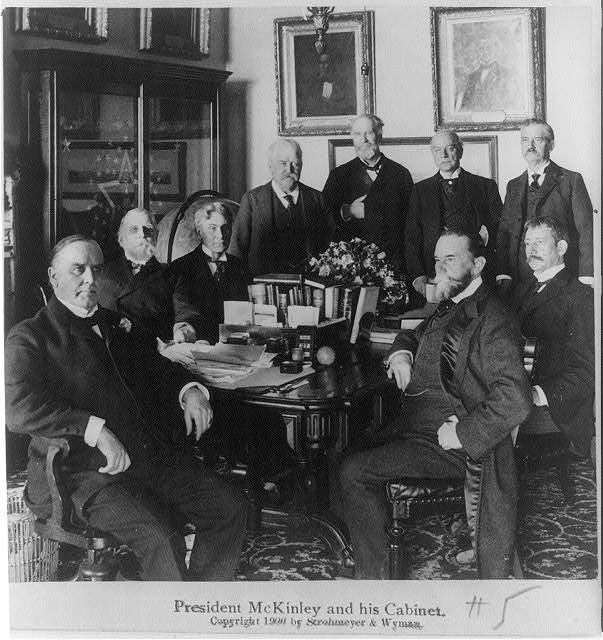 Photo:President McKinley and his cabinet 1