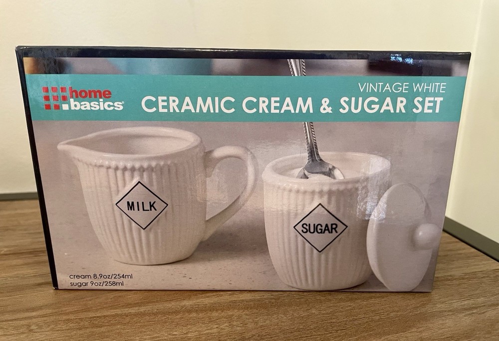 Ceramic Cream And Sugar Set
