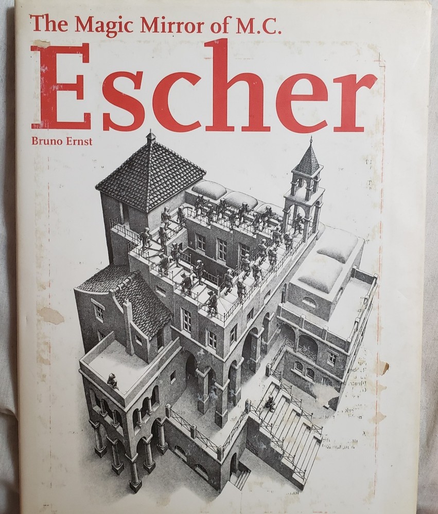 THE MAGIC MIRROR OF M.C. ESCHER by Bruno Ernst (1994) B&N Illus HCDJ p112 Art