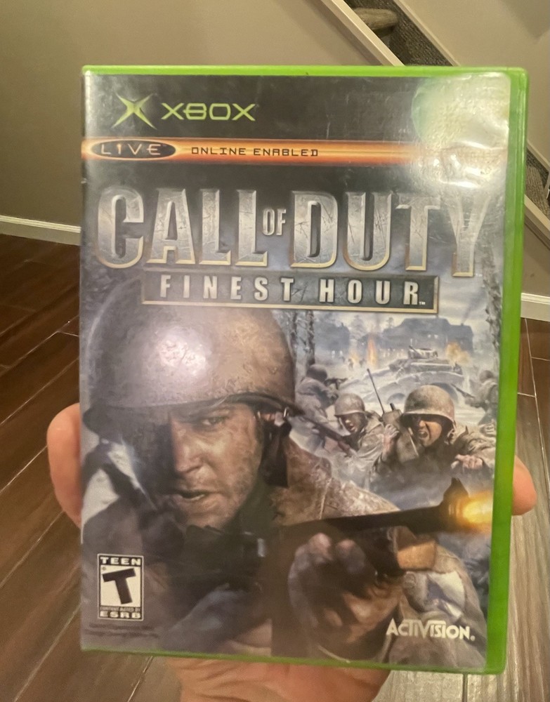 Call of Duty Finest Hour Xbox Black Label CIB COMPLETE & TESTED Nice Condition
