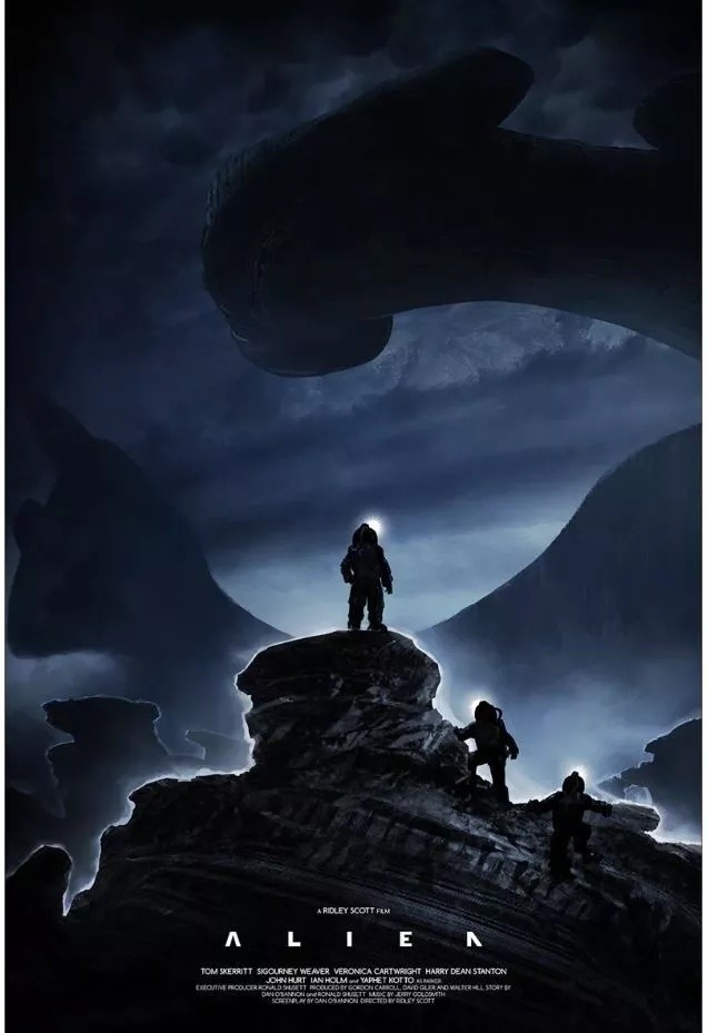 Aliens by Yvan Quinet 9/100 Screen Print Movie Art Poster 24