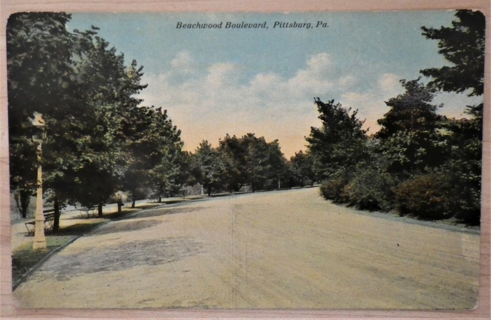 Beachwood Boulevard, Pittsburgh, Pennsylvania Postcard