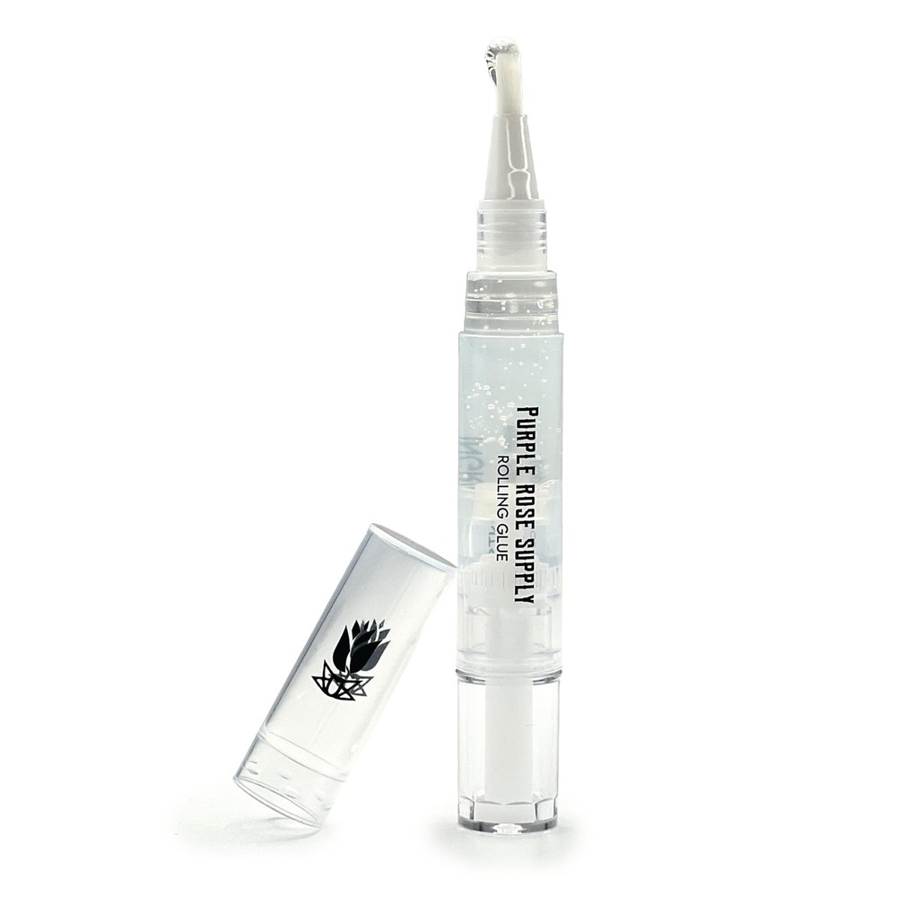 Purple Rose Supply Rolling Glue – 4ml Pen with Brush Pack of 1,