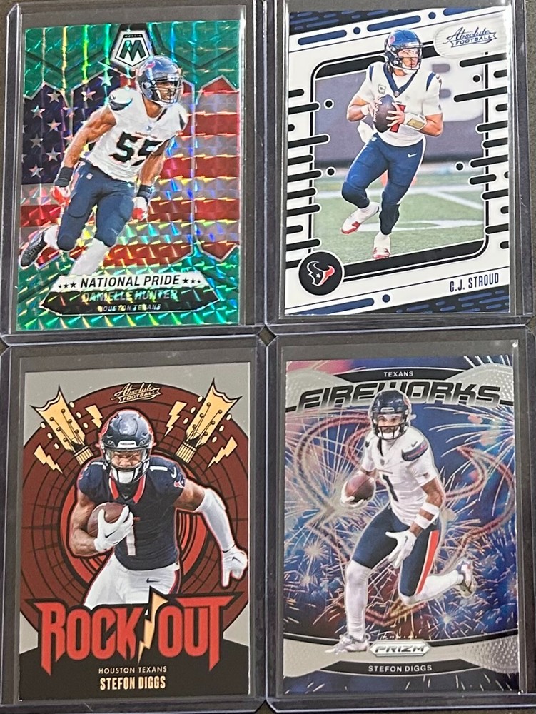 2024 Panini Football Houston Texans 4 Card Insert/Parallel Trading Lot!
