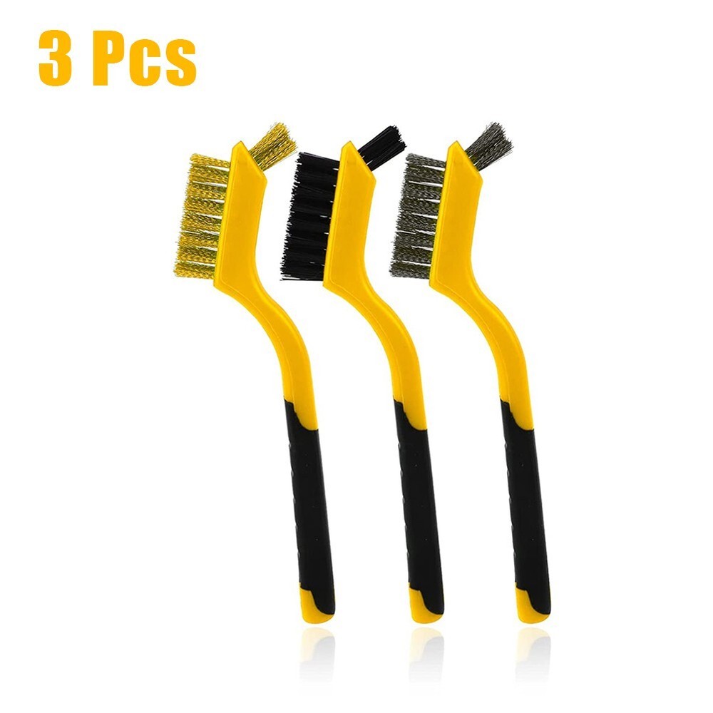 7-Inch Heavy-Duty Copper Wire Brushes with Nylon Cord for Industrial Cleaning