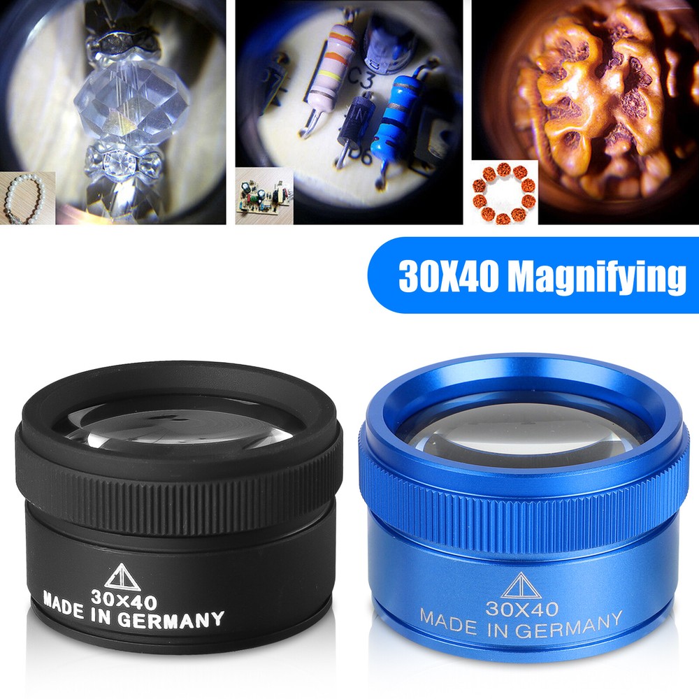 30X Pocket Magnifying Glass Eye Loop Optical Magnifier Jewelry Watch Repair Tool