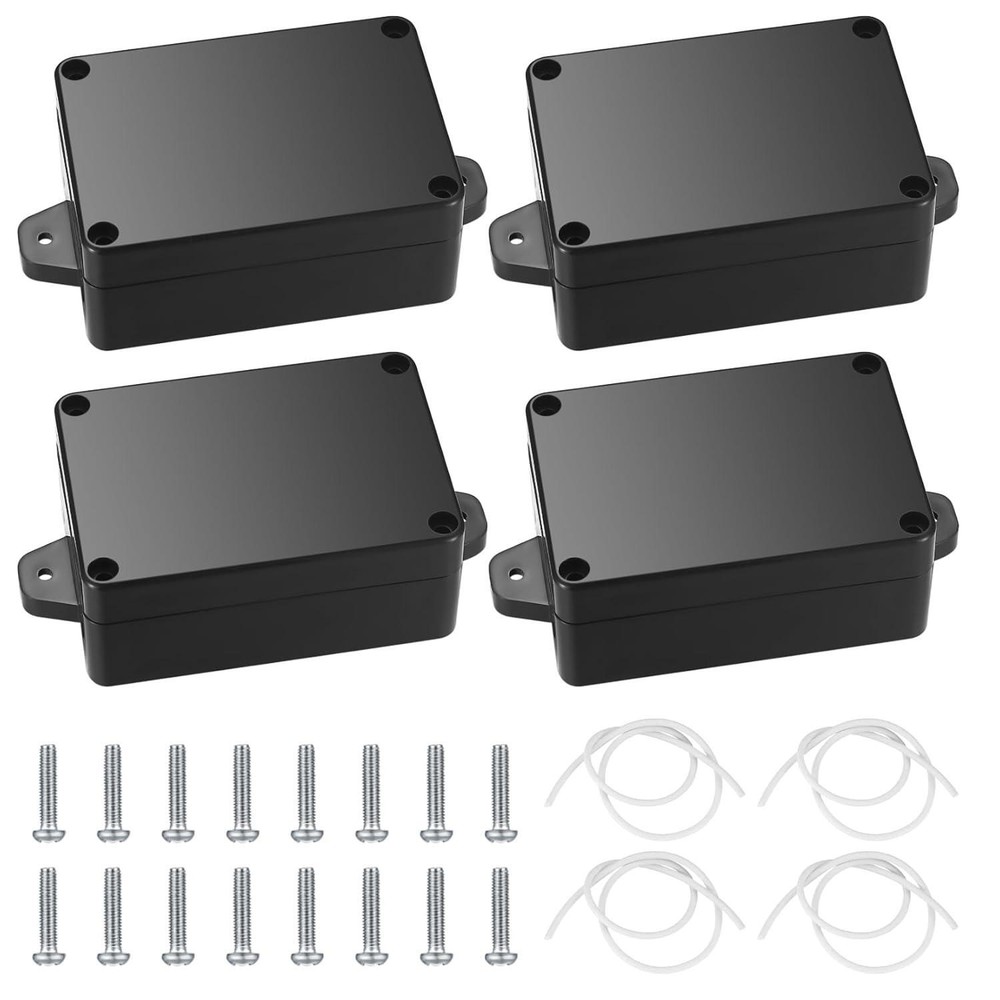 Project Box, 4pcs Junction Boxes, IP65 Waterproof Electrical Boxes, ABS Plastic-image
