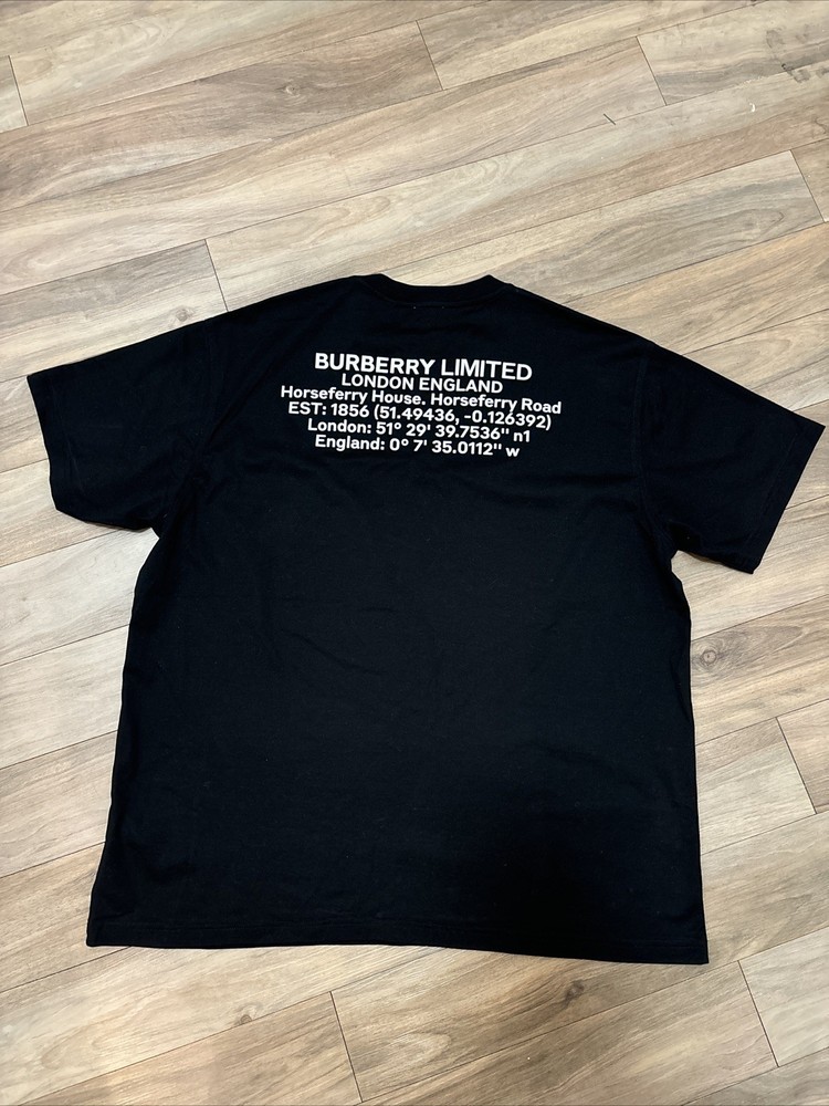 Burberry Black T Shirt Size Small