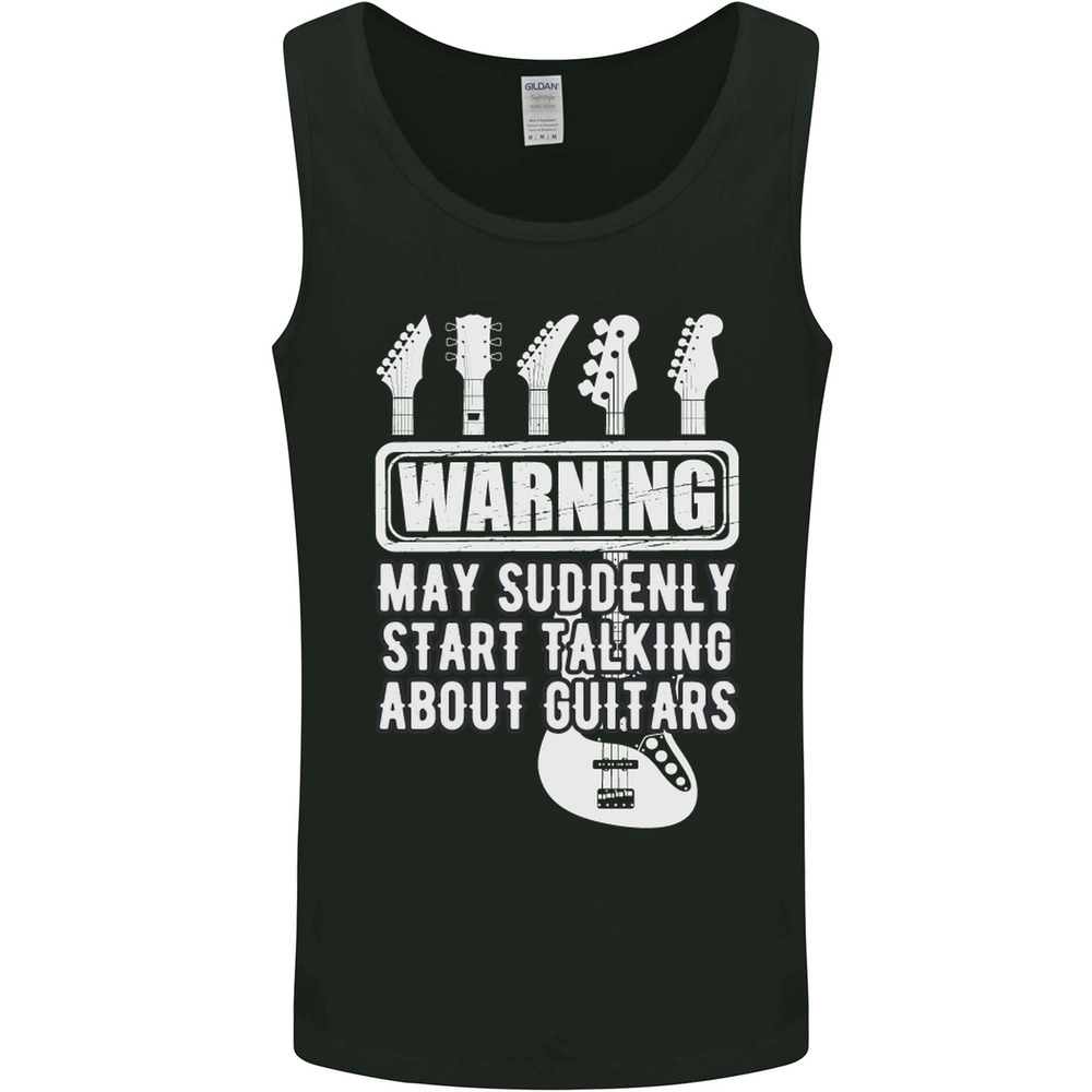 Guitarist Men's Vest Tank Top for Music Lovers