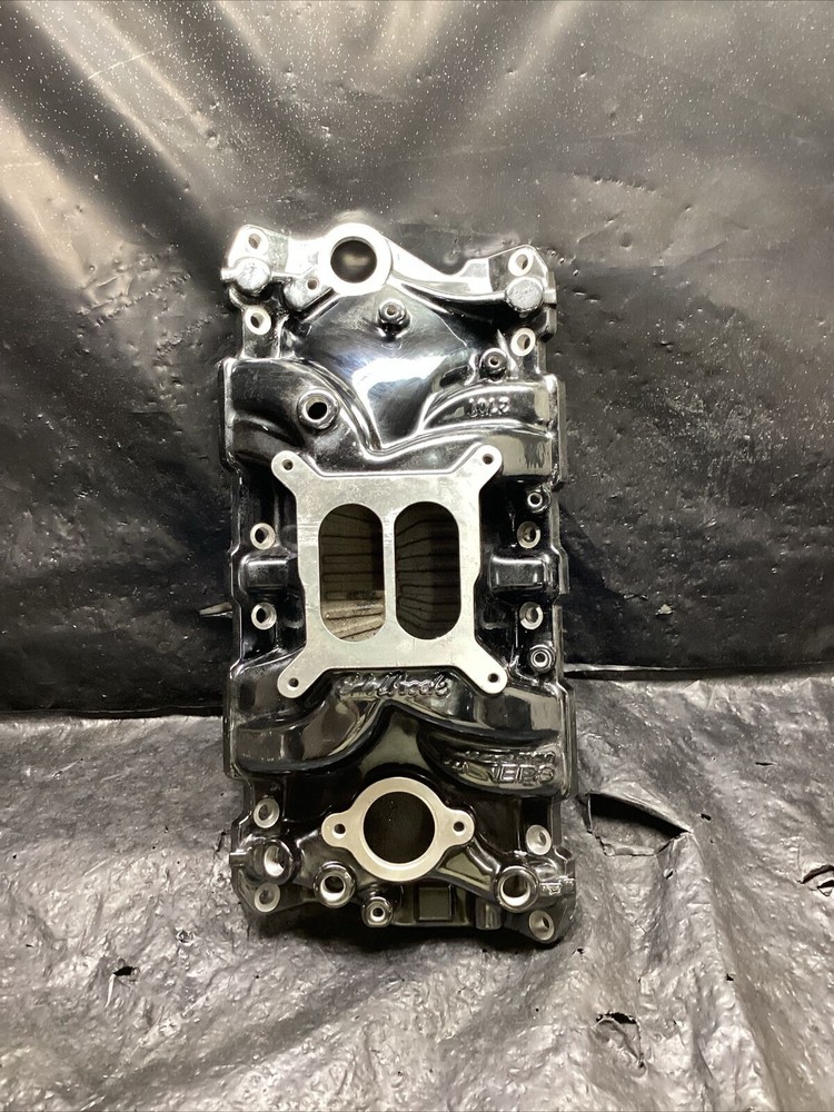Edelbrock Performer EPS Small-Block Chevy Intake Manifold 1955-86 Chrome